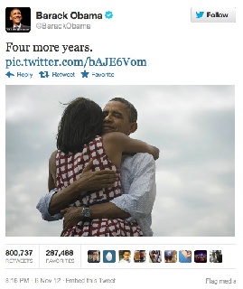 The Most Retweeted Tweet Of All Time: President Obama's Election Victory Tweet